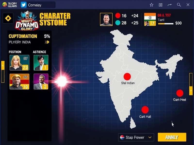 Mighty Dynamo Glory character customization screen