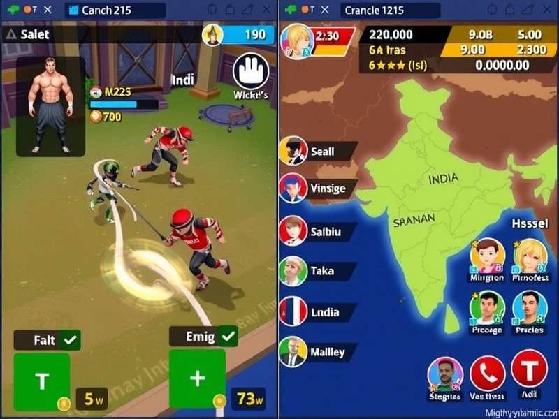 Mighty Dynamo Glory gameplay screenshot showing character combat